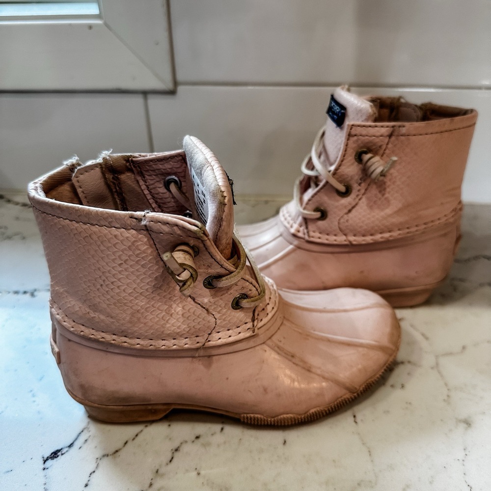 Sperry‎ Kids Girls Saltwater Blush Boots Size 11 Toddler - Picture 3 of 5